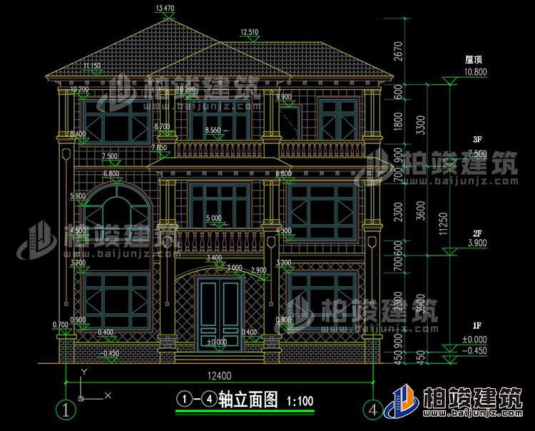 正立面图